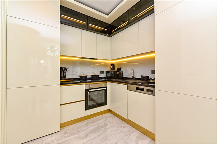 1+1 Wohnung in einem Luxus-Komplex im Zentrum von Alanya