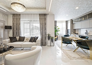 Drei-Zimmer-Penthouse mit Designer-Renovierung