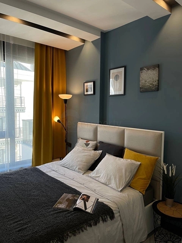 1+1 Wohnung in einer neuen Wohnanlage im Zentrum von Mahmutlar