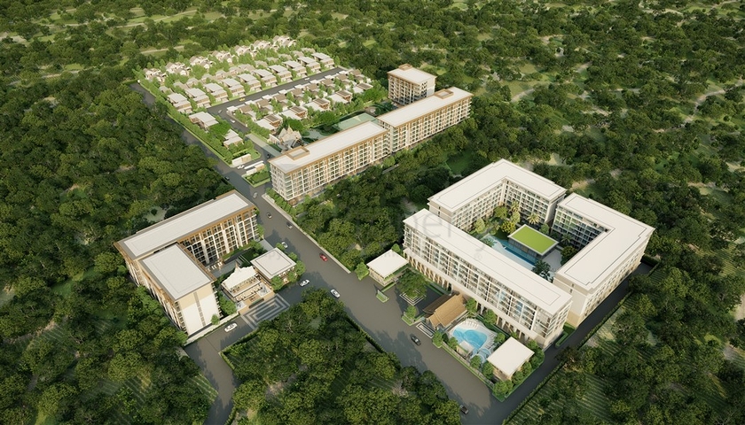 Komplex in der prestigeträchtigen Lagune