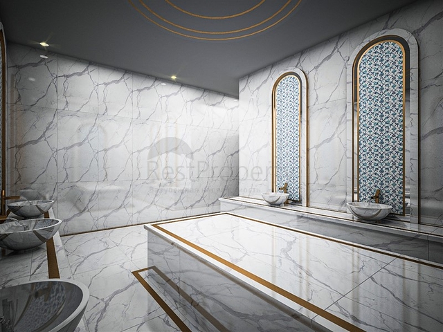 1+1 Wohnung in einem neuen Komplex im Stadtteil Avsallar