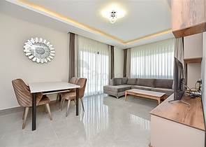 Dreizimmerwohnung im Stadtteil Mahmutlar mit Blick auf die Berge