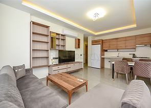 Dreizimmerwohnung im Stadtteil Mahmutlar mit Blick auf die Berge