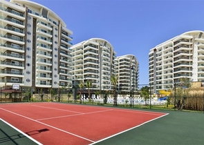 1+1 möblierte Wohnung in Avsallar