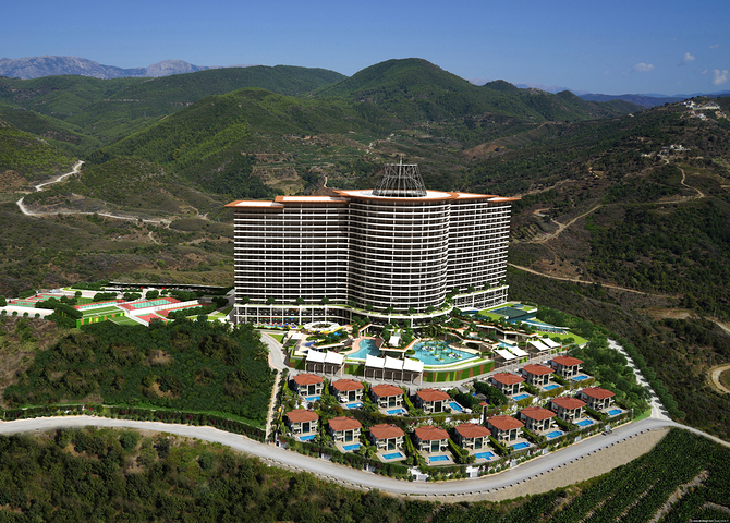 Wohnung 1+1 in einem Komplex des Hotelkonzepts.