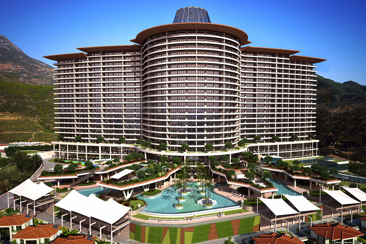 Wohnung 1+1 in einem Komplex des Hotelkonzepts.