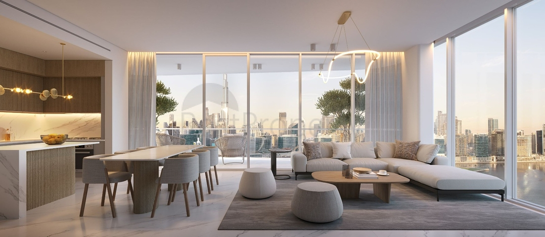 Apartments mit Blick auf den Burj Khalifa Canal in Dubai