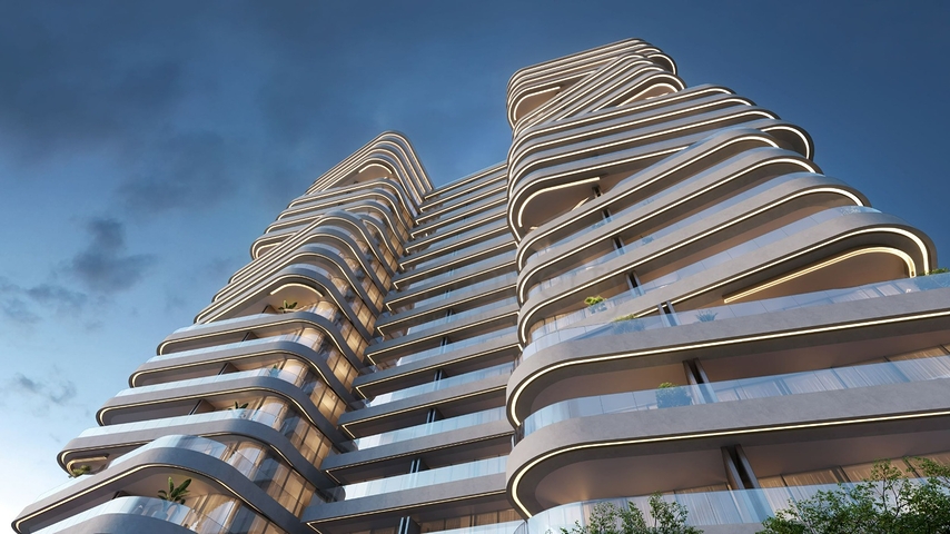 Apartments mit Blick auf den Burj Khalifa Canal in Dubai