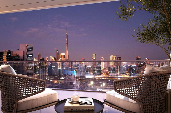 Apartments mit Blick auf den Burj Khalifa Canal in Dubai