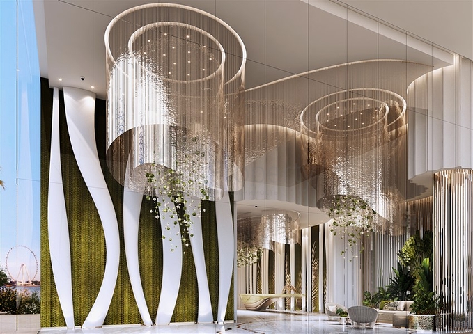 Luxus-Cavalli-Apartment mit Meerblick im Dubai Harbour