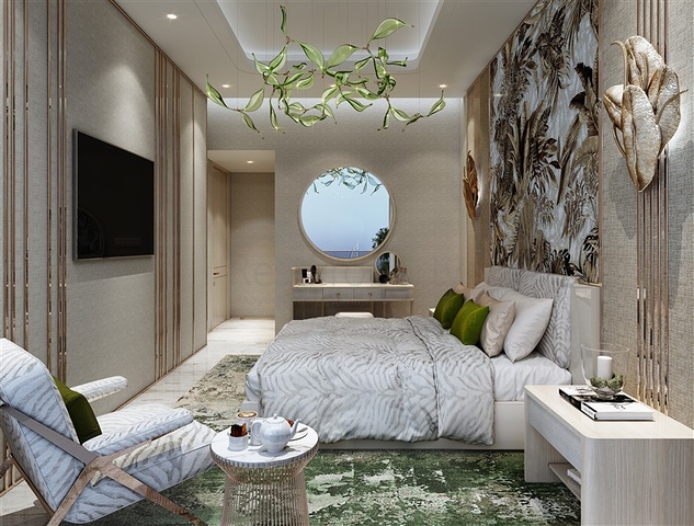 Luxus-Cavalli-Apartment mit Meerblick im Dubai Harbour