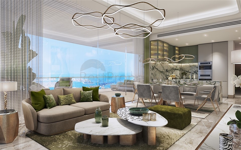 Luxus-Cavalli-Apartment mit Meerblick im Dubai Harbour