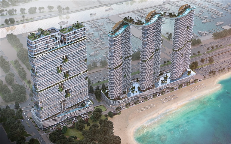 Luxus-Cavalli-Apartment mit Meerblick im Dubai Harbour