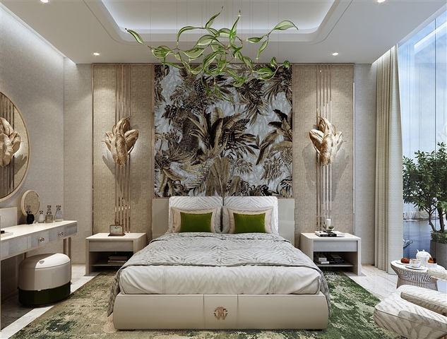 Luxus-Cavalli-Apartment mit Meerblick im Dubai Harbour