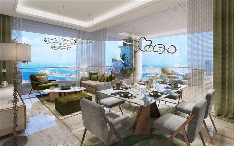 Luxus-Cavalli-Apartment mit Meerblick im Dubai Harbour