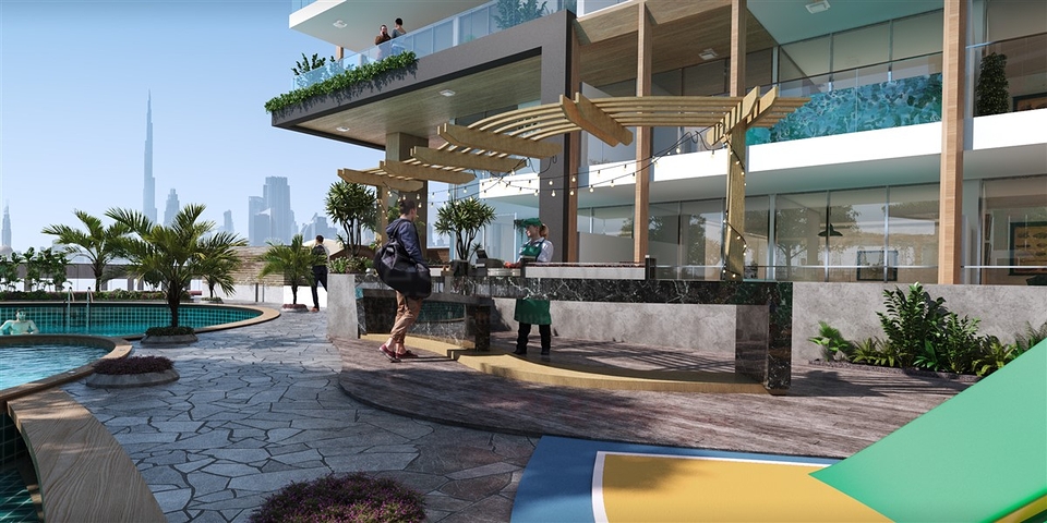 Investitionswohnungen mit Pool in Dubai, Arjan