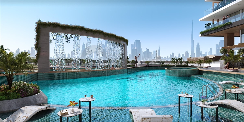 Investitionswohnungen mit Pool in Dubai, Arjan