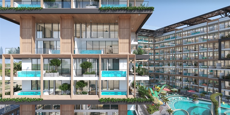 Investitionswohnungen mit Pool in Dubai, Arjan