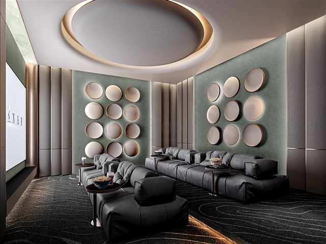 Apartment mit Blick auf den Burj Khalifa und Pools in Dubai