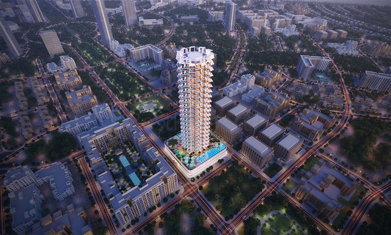 Apartments mit Pool in Jumeirah Village Circle in einem ikonischen Projekt