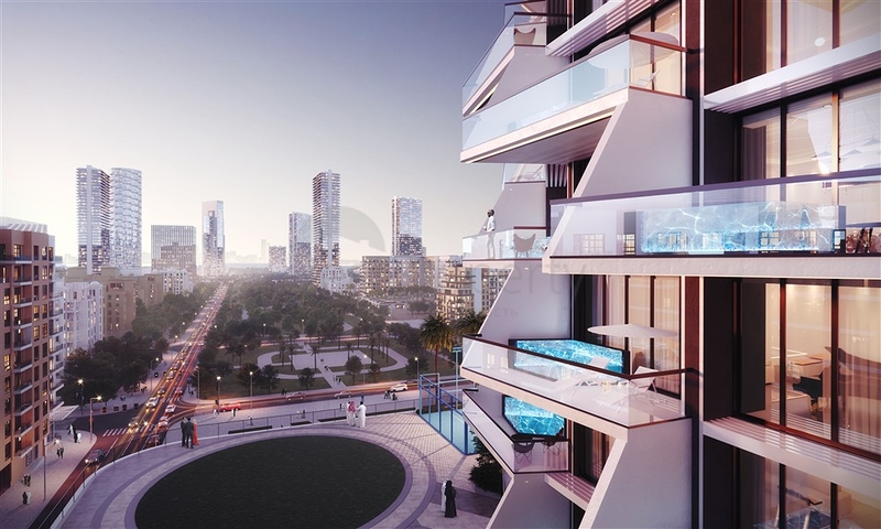 Apartments mit Pool in Jumeirah Village Circle in einem ikonischen Projekt