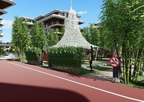 Zweizimmerwohnung im exklusiven Komplex des Bezirks Oba.