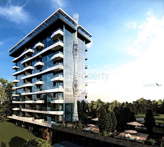 Zweizimmerwohnung 900 m vom Meer entfernt im Stadtteil Avsallar 