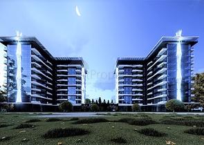 Zweizimmerwohnung 900 m vom Meer entfernt im Stadtteil Avsallar 