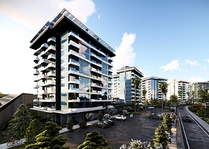 Zweizimmerwohnung 900 m vom Meer entfernt im Stadtteil Avsallar 