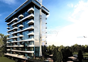 Zweizimmerwohnung 900 m vom Meer entfernt im Stadtteil Avsallar 