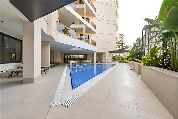 1+1 Wohnung in einem neuen Komplex, 300 Meter vom Strand entfernt