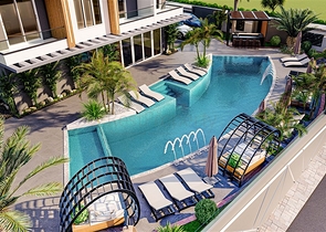 Zweizimmerwohnung in einer neuen Wohnanlage in Mahmutlar