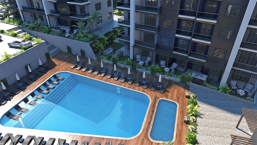 Neue Wohnung mit einem Schlafzimmer im Stadtteil Oba