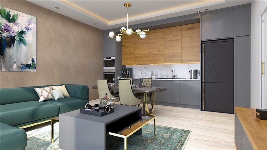 Neue Wohnung mit einem Schlafzimmer im Stadtteil Oba