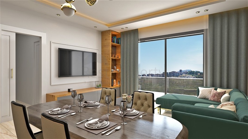 Neue Wohnung mit einem Schlafzimmer im Stadtteil Oba