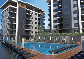 Neue Wohnung mit einem Schlafzimmer im Stadtteil Oba