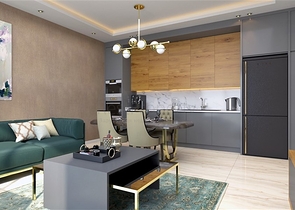 Neue Wohnung mit einem Schlafzimmer im Stadtteil Oba