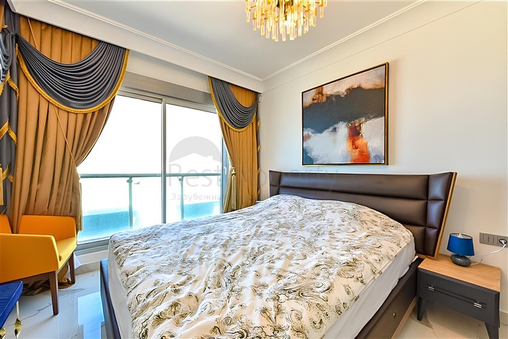 Schöne Wohnung in einer Residenz am Meer im Stadtteil Mahmutlar