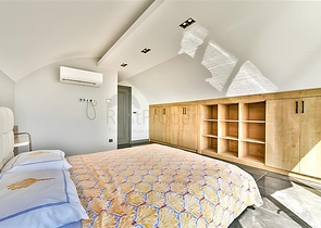 Villa mit Blick auf das Mittelmeer und die Festung von Alanya