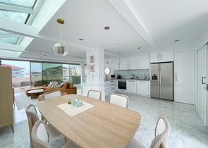 3+1 Penthouse mit Meer- und Bergblick