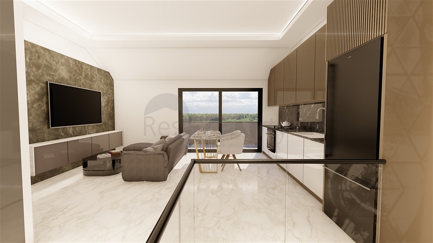 Wohnung mit 1+1 Grundriss in einem neuen Komplex im Bezirk Oba