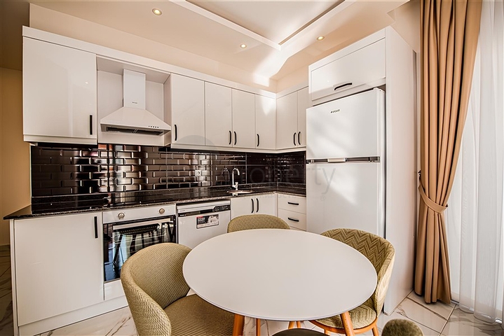 Zweizimmerwohnung in einem neuen Komplex im Zentrum von Alanya