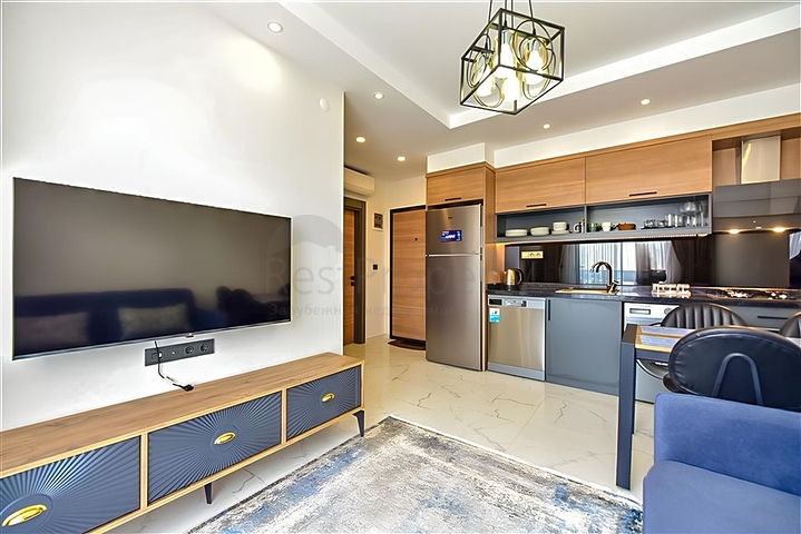 1+1 Wohnung in einem neuen Komplex im Stadtteil Mahmutlar