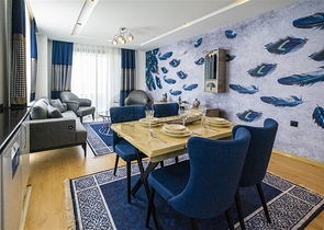 Möblierte 2+1-Wohnung in einem neuen Komplex im Stadtteil Kargicak