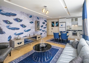 Möblierte 2+1-Wohnung in einem neuen Komplex im Stadtteil Kargicak