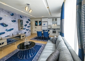 Möblierte 2+1-Wohnung in einem neuen Komplex im Stadtteil Kargicak