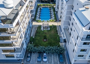 Wohnung 2+1 50 m vom Meer entfernt im Stadtteil Kargicak