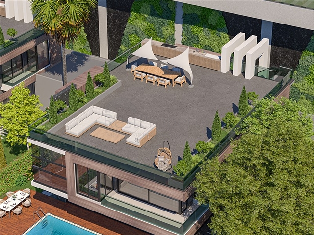 Einzigartiges Projekt von Villen in Alanya