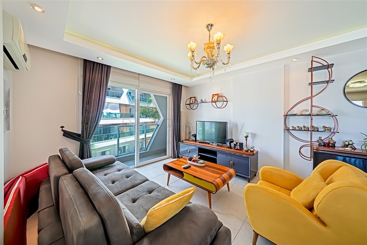 2+1 Wohnung in einem Komplex mit Hotelinfrastruktur im Bezirk Avsallar