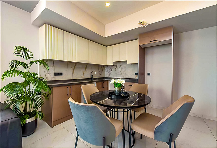 Voll ausgestattete 1+1-Wohnung in der Nähe von Kleopatra Beach